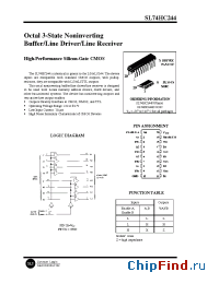 Datasheet SL74HC244 manufacturer SLS