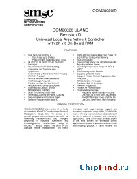 Datasheet COM20020LJP manufacturer SMSC