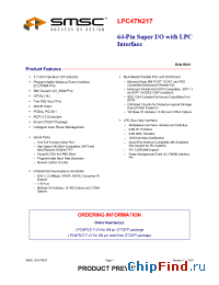 Datasheet LPC47N217-JN manufacturer SMSC