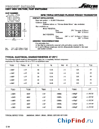 Datasheet 105XC005 manufacturer Solitron