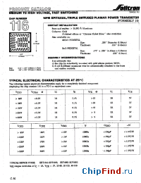 Datasheet 116XC002 manufacturer Solitron