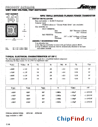 Datasheet 141XC002 manufacturer Solitron
