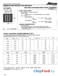 Datasheet 144XC002 manufacturer Solitron
