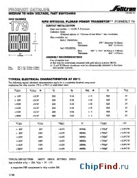 Datasheet 179XC010 manufacturer Solitron