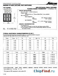 Datasheet 185XC002 manufacturer Solitron