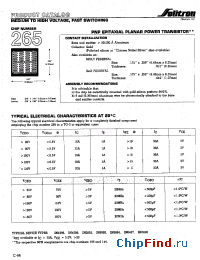 Datasheet 265XC011 manufacturer Solitron
