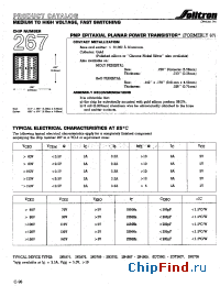 Datasheet 267XC001 manufacturer Solitron