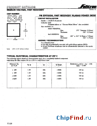 Datasheet 534XC002 manufacturer Solitron