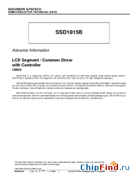Datasheet SSD1815BT manufacturer Solomon Systech