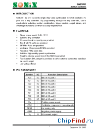 Datasheet SN67061 manufacturer SONiX