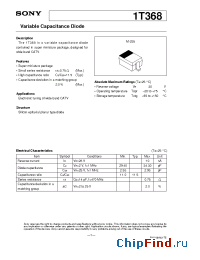 Datasheet 1T368 manufacturer SONY