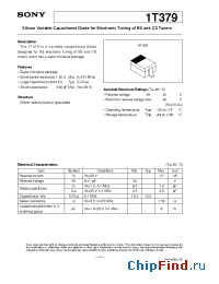Datasheet 1T379 manufacturer SONY