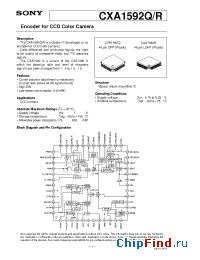 Datasheet CXA1592Q manufacturer SONY