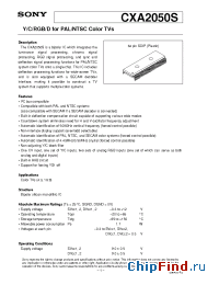 Datasheet CXA2050 manufacturer SONY