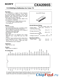 Datasheet CXA2095 manufacturer SONY