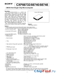 Datasheet CXP88748 manufacturer SONY