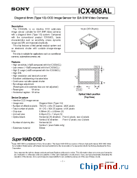 Datasheet ICX408AL manufacturer SONY
