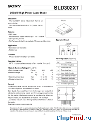 Datasheet SLD302XT-3 manufacturer SONY