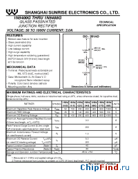 Datasheet 1N5401G manufacturer SSE
