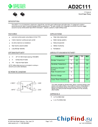 Datasheet AD2C111 manufacturer Solid State