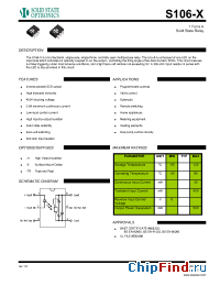 Datasheet S106-TR manufacturer Solid State