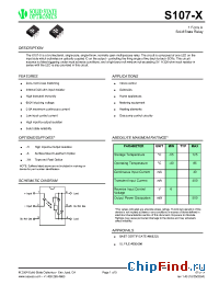 Datasheet S107-X manufacturer Solid State