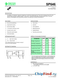 Datasheet SP646 manufacturer Solid State