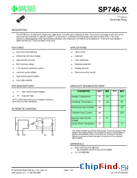 Datasheet SP746-X manufacturer Solid State