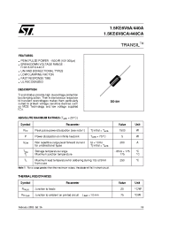 Datasheet 1.5KE15CA manufacturer STMicroelectronics