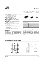 Datasheet 74AC11TTR manufacturer STMicroelectronics