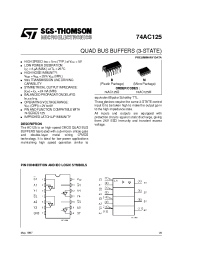 Datasheet 74AC125 manufacturer STMicroelectronics