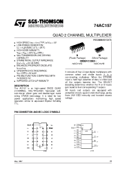 Datasheet 74AC157 manufacturer STMicroelectronics
