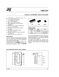 Datasheet 74AC157TTR manufacturer STMicroelectronics