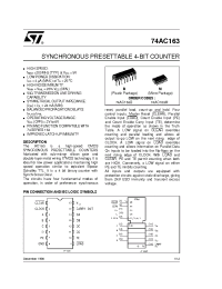 Datasheet 74AC163M manufacturer STMicroelectronics