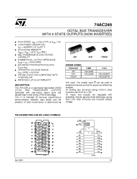 Datasheet 74AC245B manufacturer STMicroelectronics