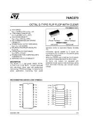 Datasheet 74AC273 manufacturer STMicroelectronics