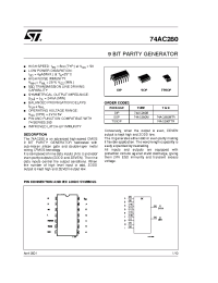 Datasheet 74AC280TTR manufacturer STMicroelectronics