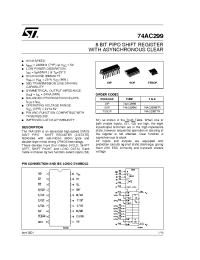 Datasheet 74AC299MTR manufacturer STMicroelectronics
