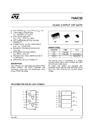 Datasheet 74AC32MTR manufacturer STMicroelectronics