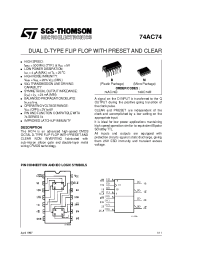 Datasheet 74AC74 manufacturer STMicroelectronics