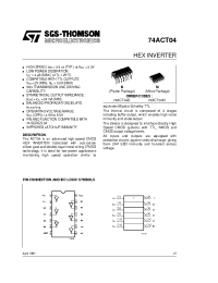 Datasheet 74ACT04M manufacturer STMicroelectronics