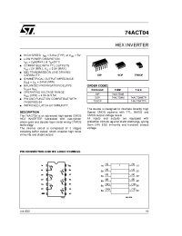 Datasheet 74ACT04MTR manufacturer STMicroelectronics