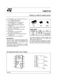 Datasheet 74ACT10MTR manufacturer STMicroelectronics