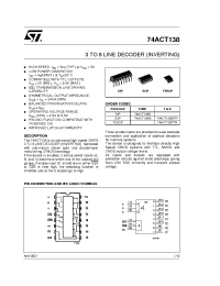 Datasheet 74ACT138B manufacturer STMicroelectronics