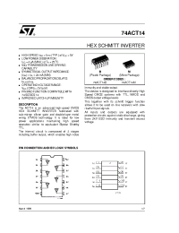 Datasheet 74ACT14M manufacturer STMicroelectronics