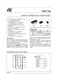 Datasheet 74ACT158TTR manufacturer STMicroelectronics