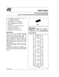 Datasheet 74ACT16541TTR manufacturer STMicroelectronics
