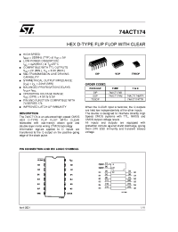 Datasheet 74ACT174MTR manufacturer STMicroelectronics