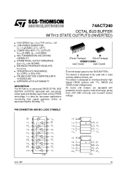 Datasheet 74ACT240 manufacturer STMicroelectronics