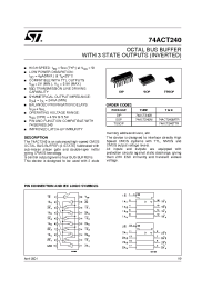 Datasheet 74ACT240MTR manufacturer STMicroelectronics